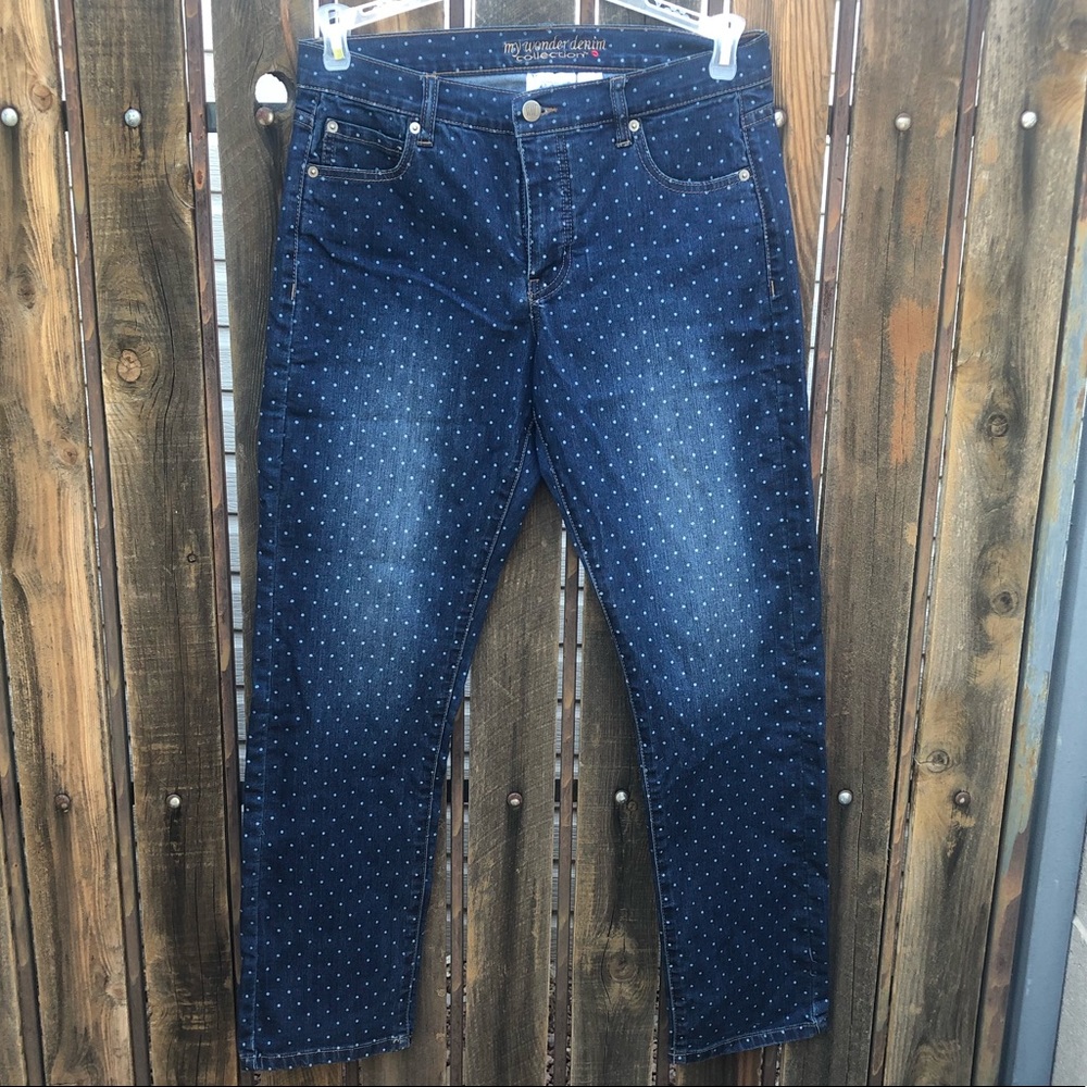 Polka dot jeans